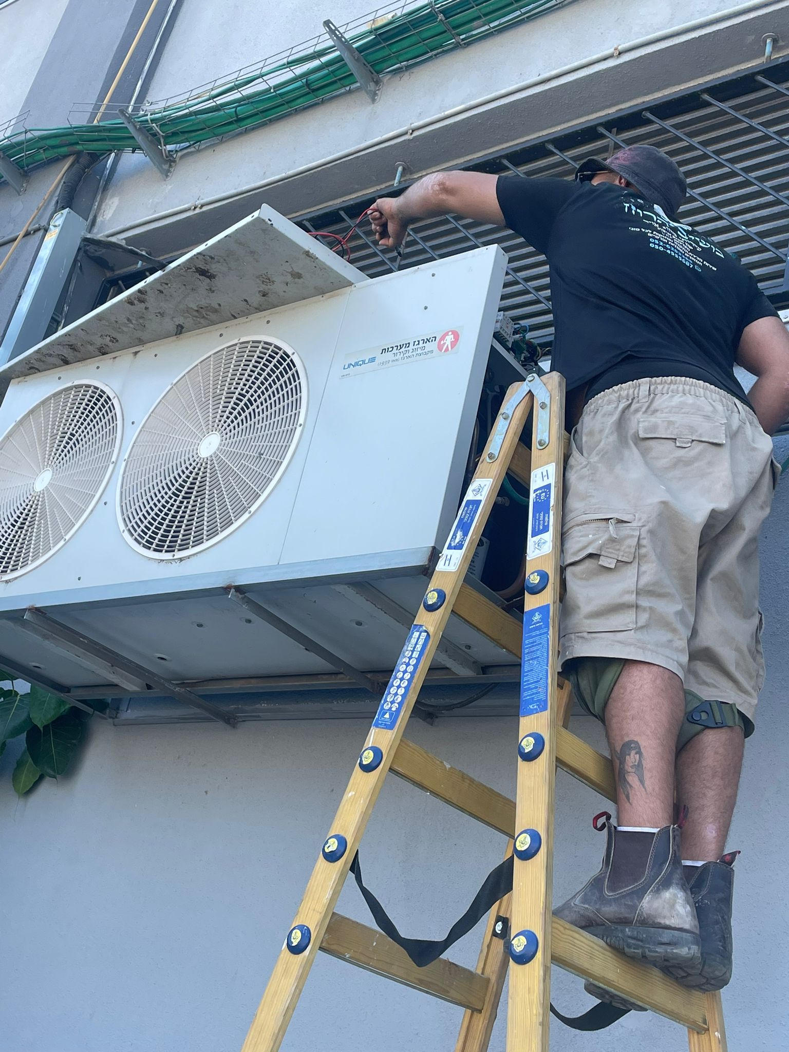 מערכת מיזוג לאחר התקנה